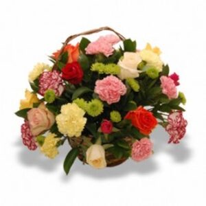 Carnation & Rose Basket