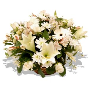 St Joseph Lilies Basket